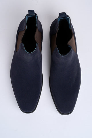 Montieri Suede Chelsea Boot – Marine Blue