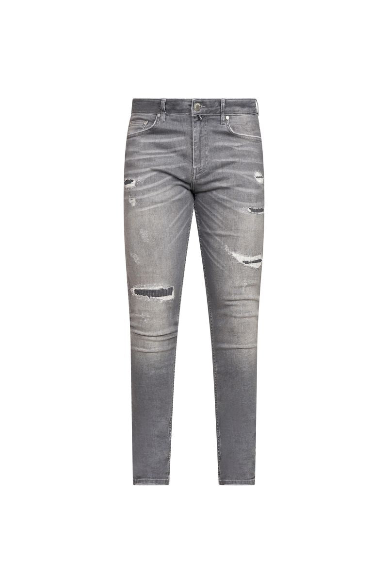 Light Washed Grey Skinny Jeans