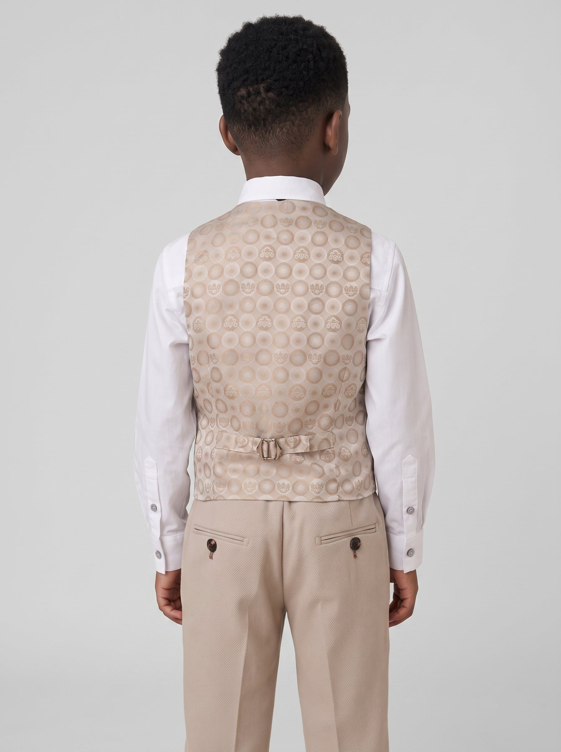 HM5 - Stone Tailored Three Piece Suit