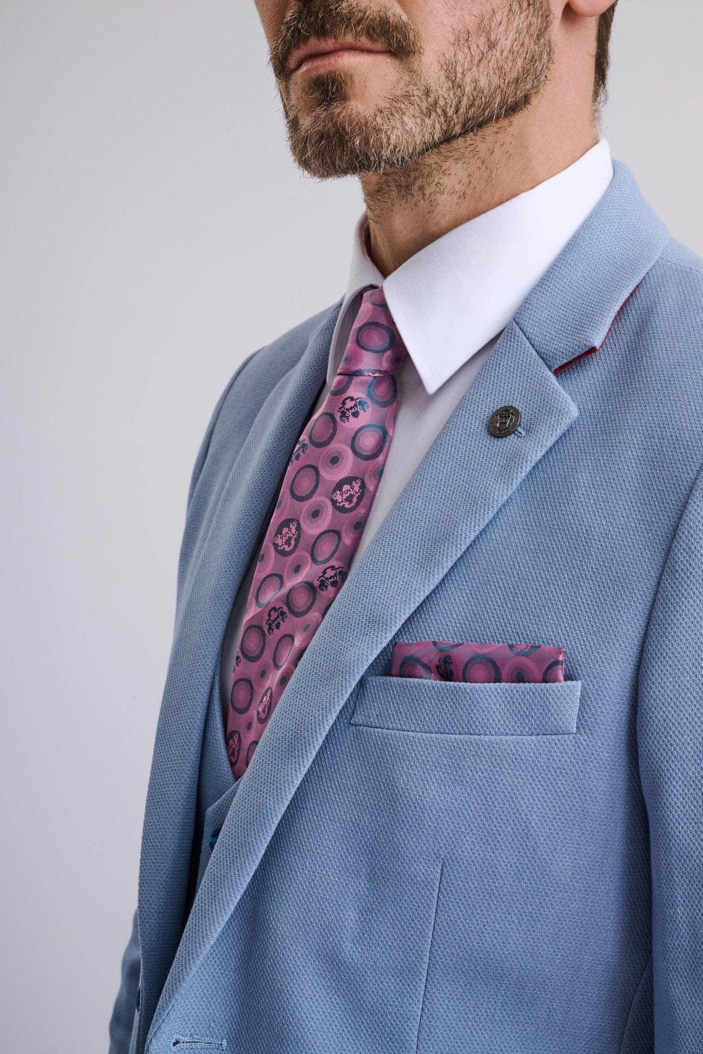 HM5 - Sky Blue Three Piece Suit