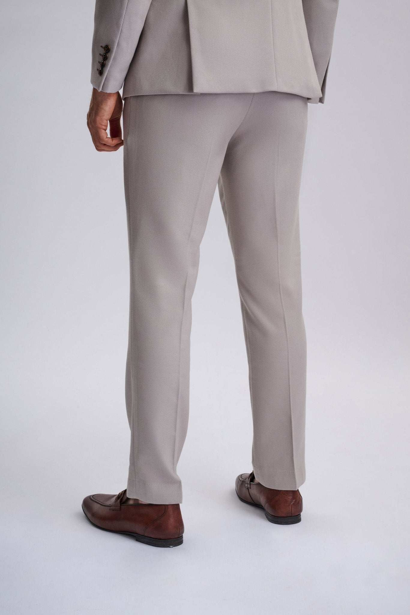 HM5 - Stone Double-Breasted Two Piece Suit