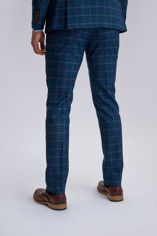 Hamleys Men's Navy Check Three Piece Suit