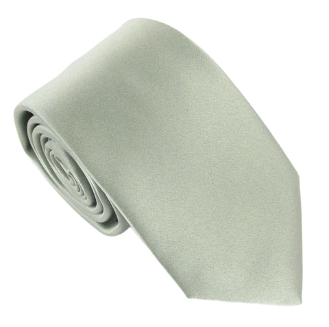 Olive Green Satin Wedding Tie