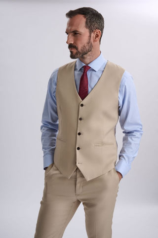 Diaz Beige Three Piece Suit