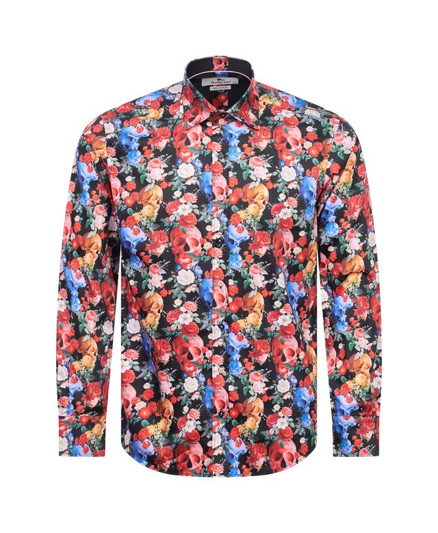 Skull & Roses Print Shirt