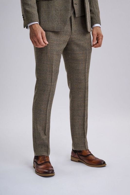 Kris - Tan Tweed Three Piece Suit