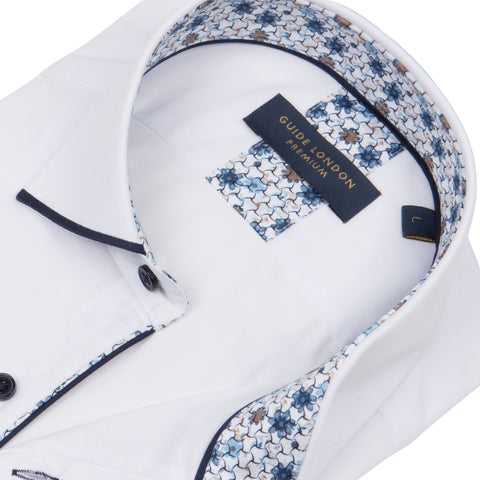 White Navy Shirt