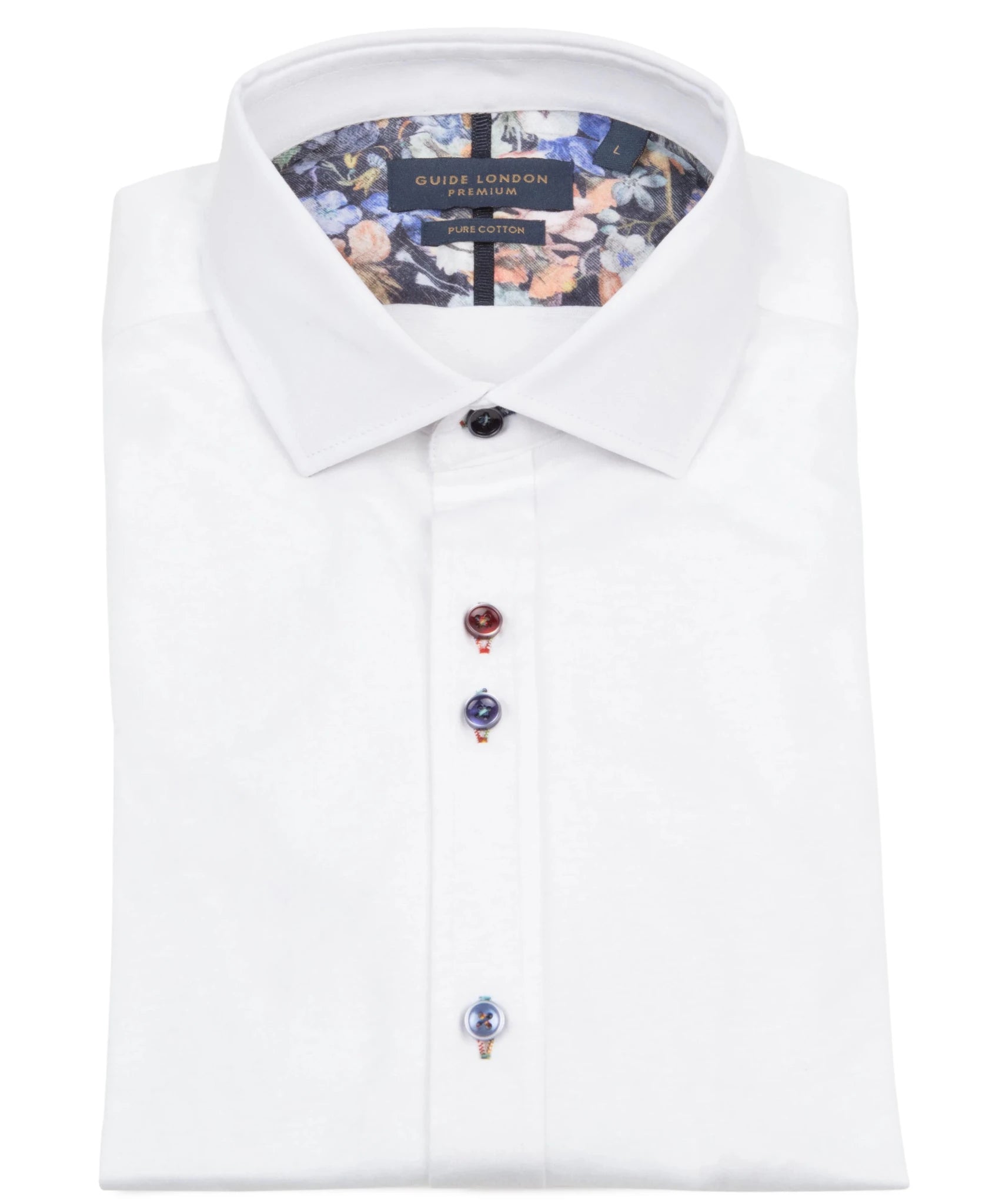 Stretchy Plain But Not Plain White Cotton Shirt