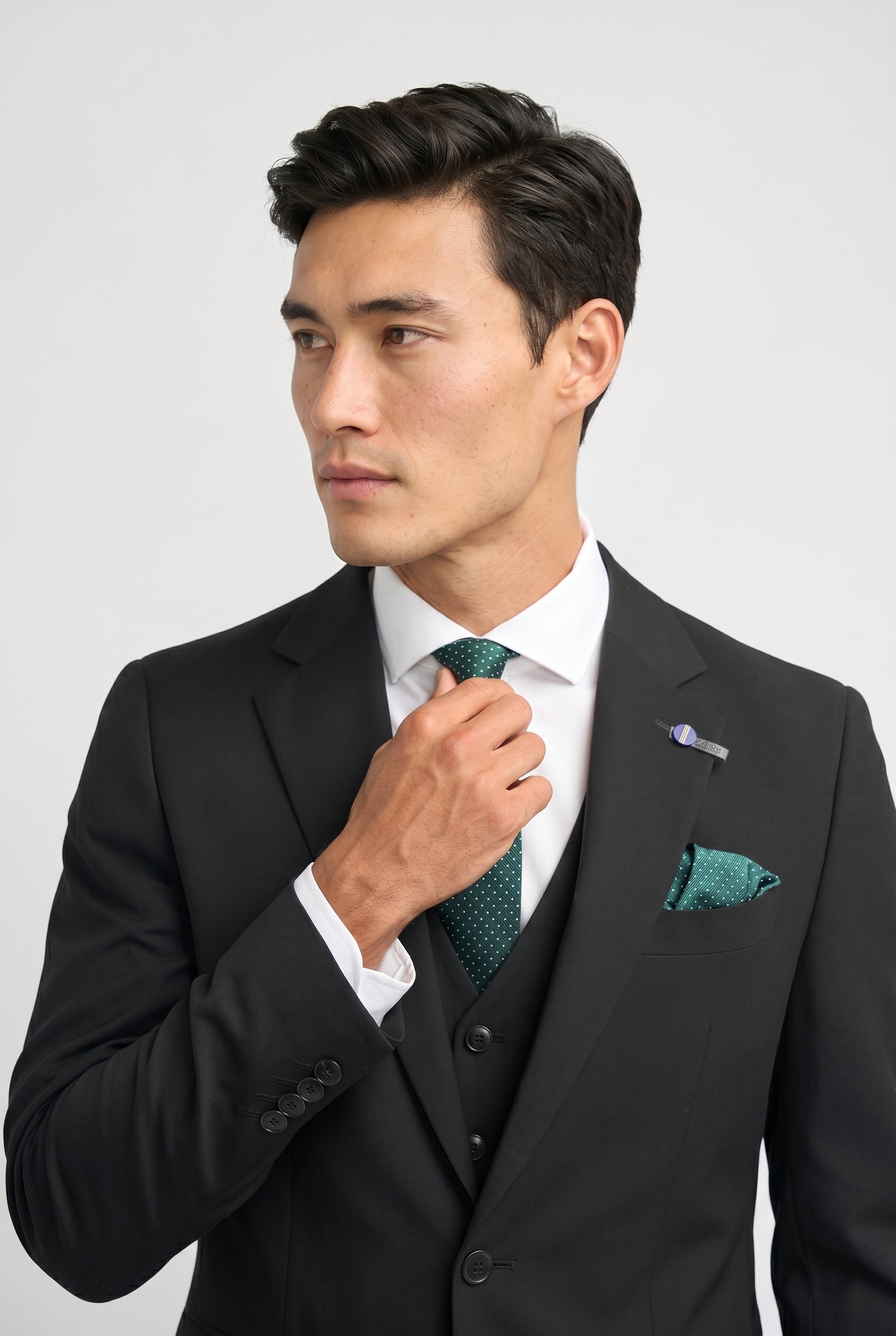 Malibu Black Three Piece Suit