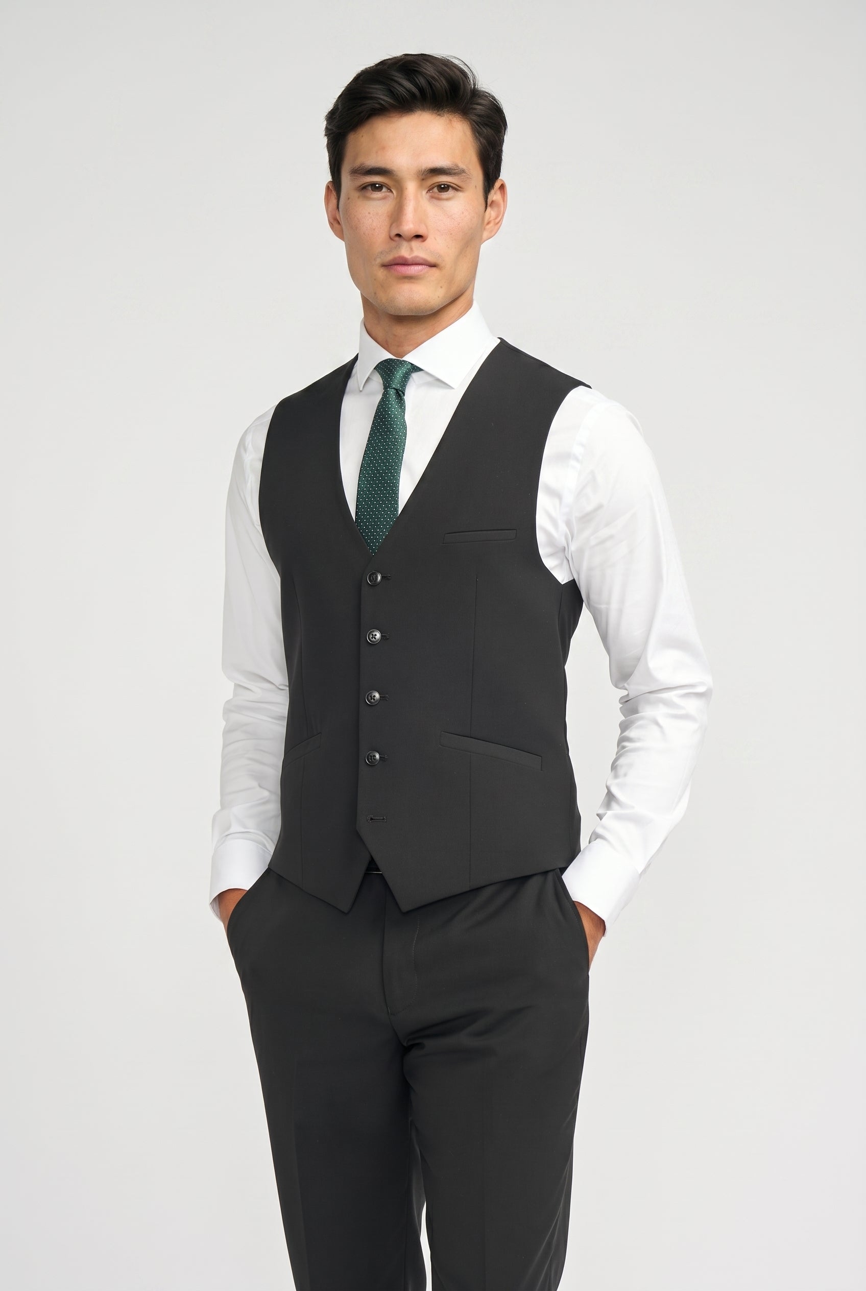 Malibu Black Three Piece Suit