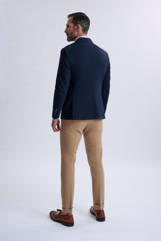 Marcello Single-Breasted Blazer with Camel Trousers