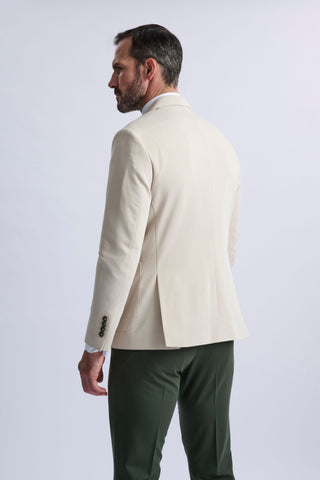 Marcello Single-Breasted Blazer with Khaki Trousers