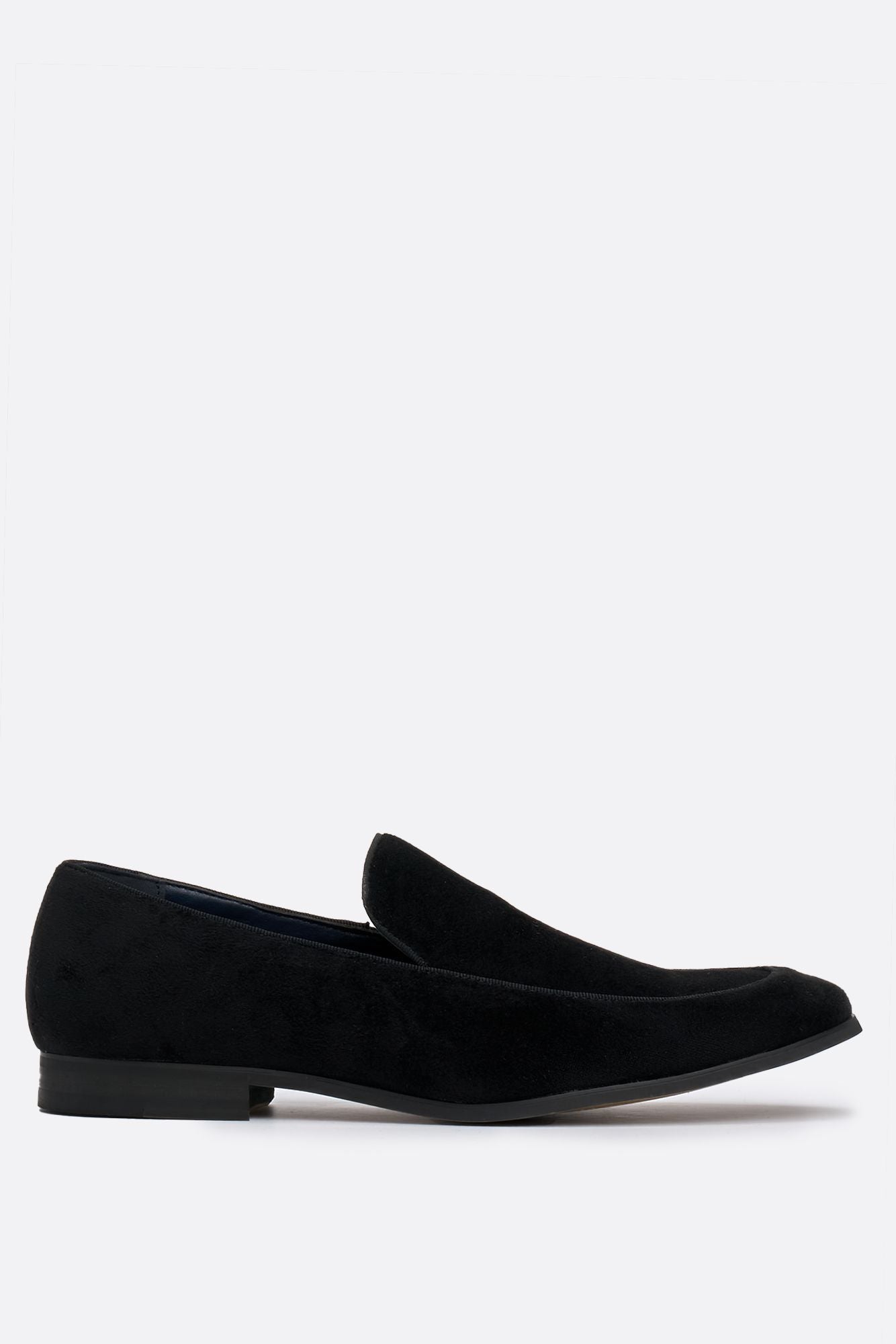 Milan Black Velvet Loafers