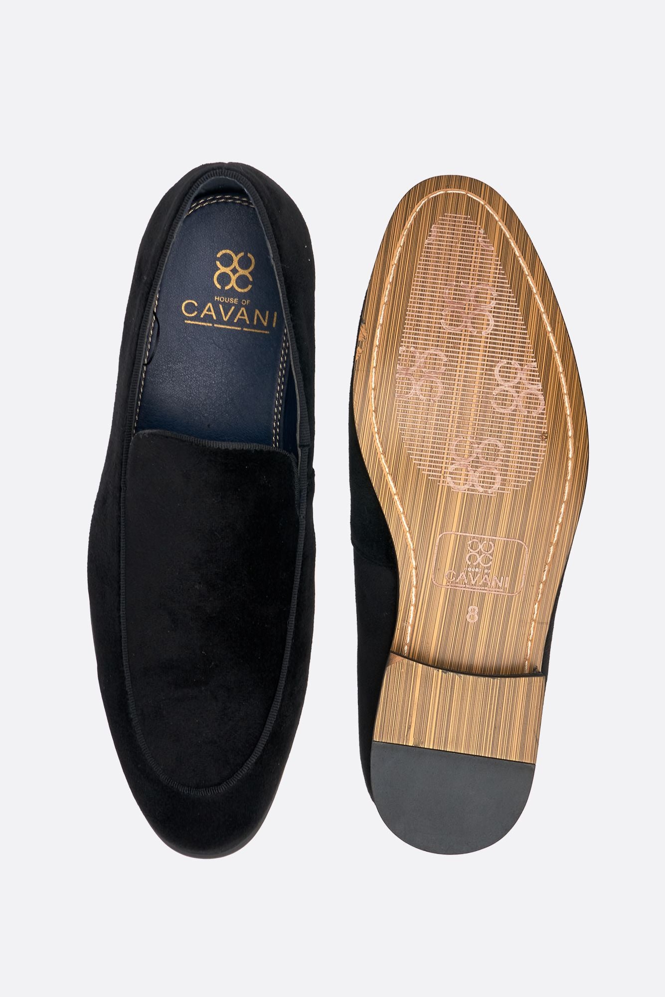 Milan Black Velvet Loafers