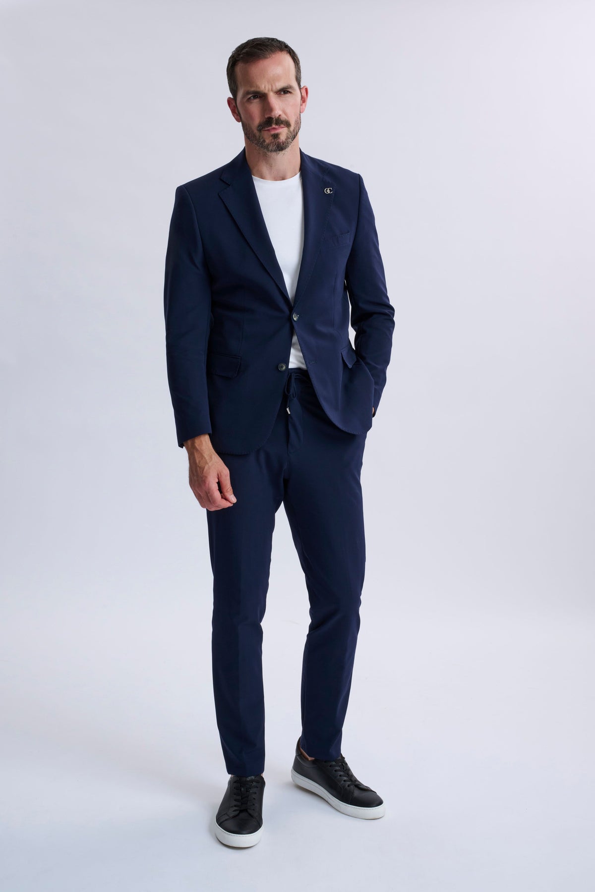 Ettore Smart Casual Suit Navy