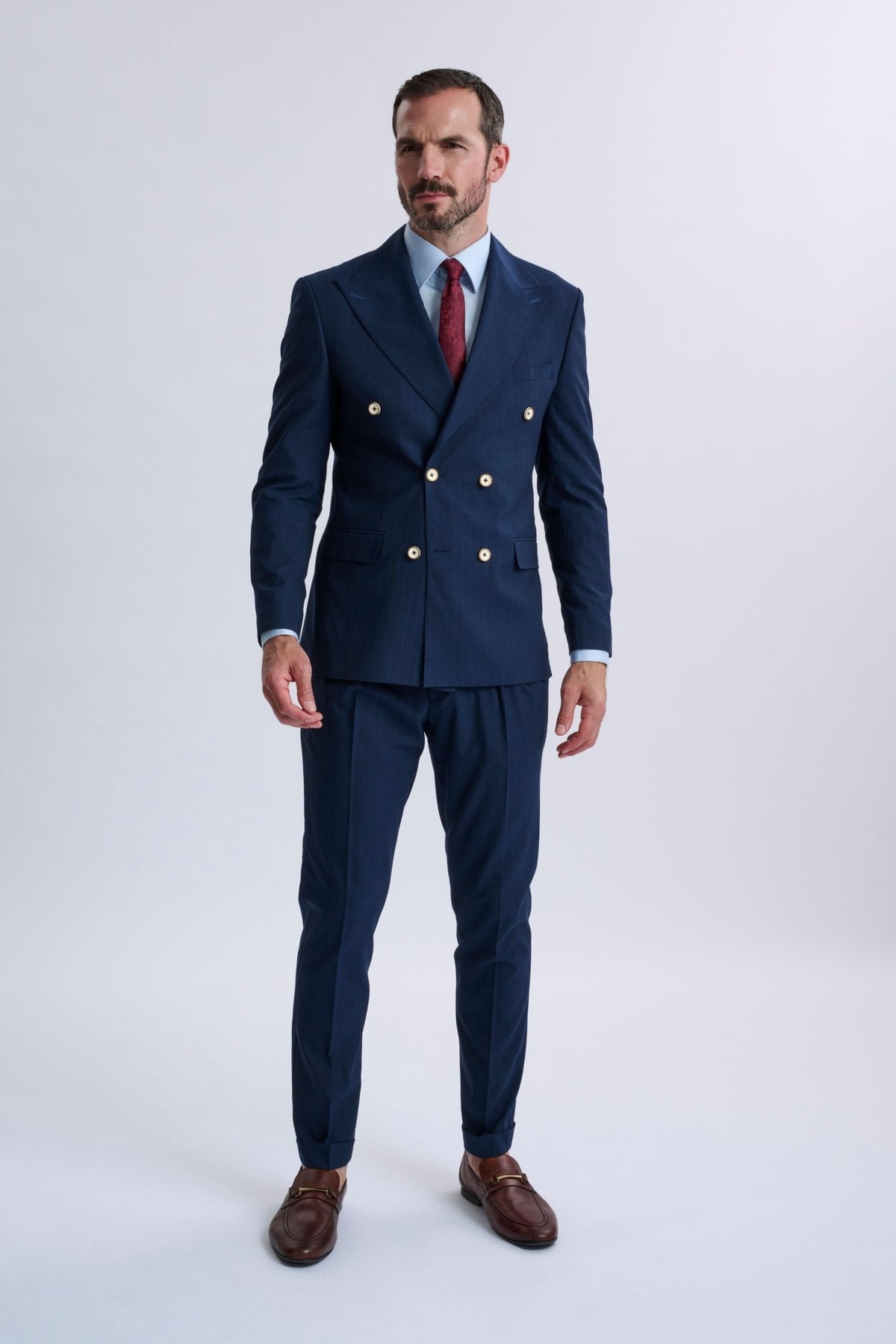Fabrizio Pinstripe Double Breasted Suit