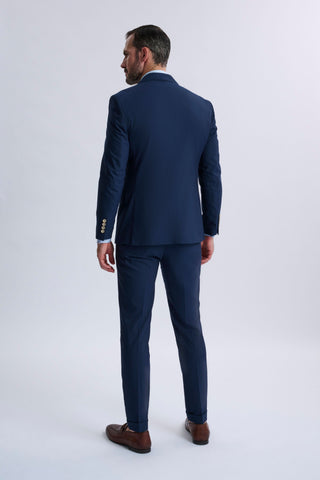 Fabrizio Navy Pinstripe Double-Breasted Suit