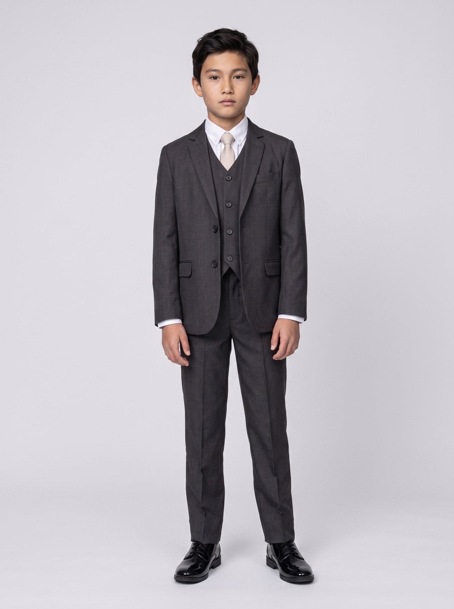 Device - Boy's Charles Charcoal Three Piece Suit