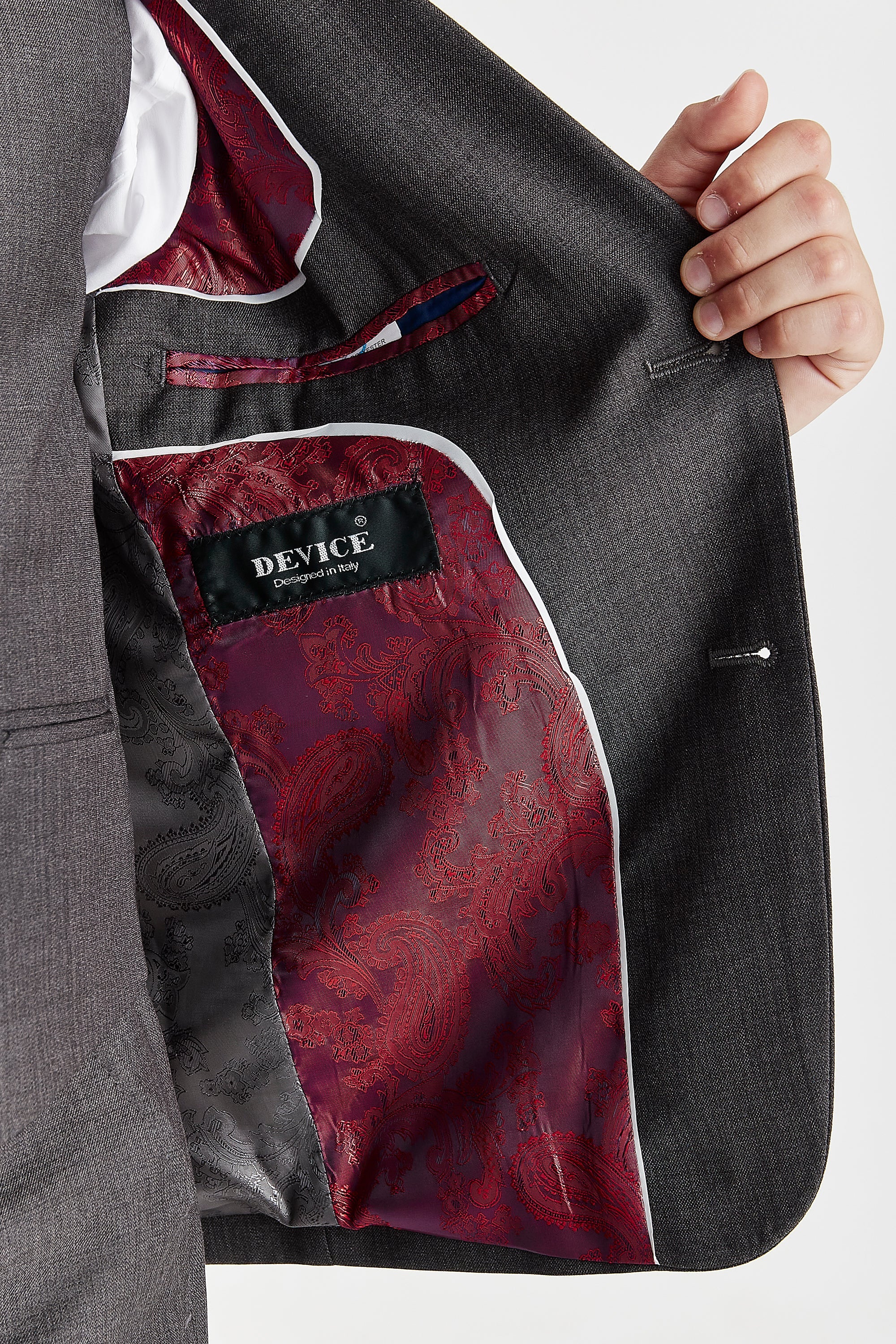 Device - Boy's Charles Charcoal Three Piece Suit