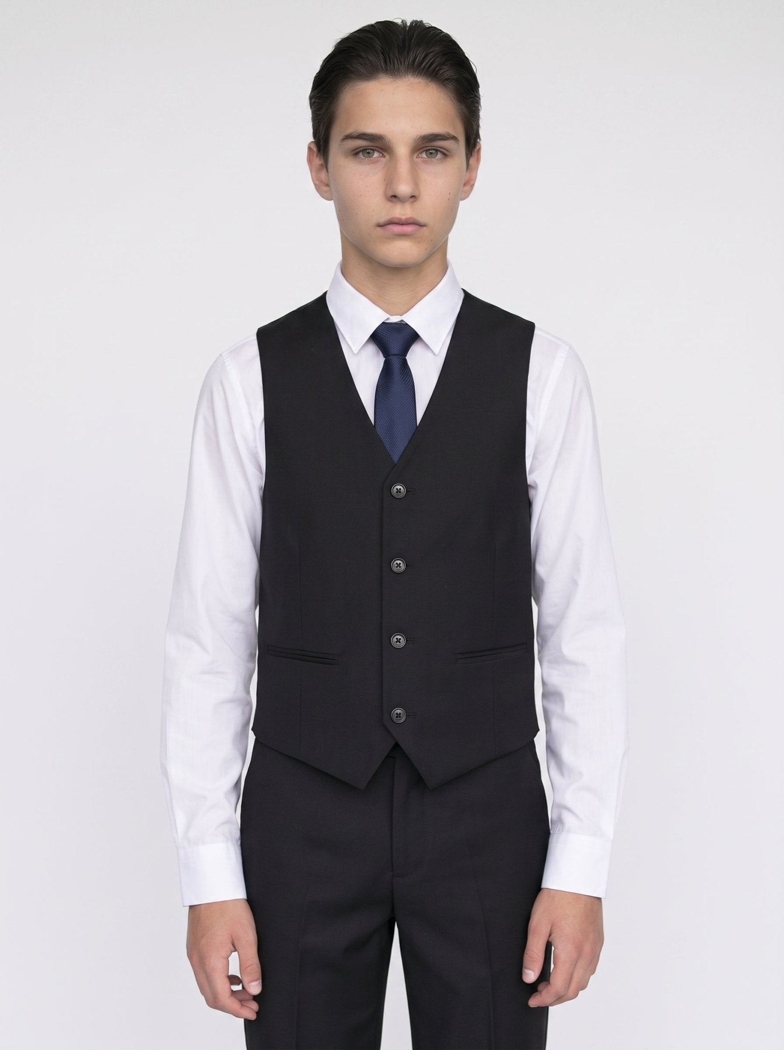 Device - Boy's Parker Black Three piece Suit