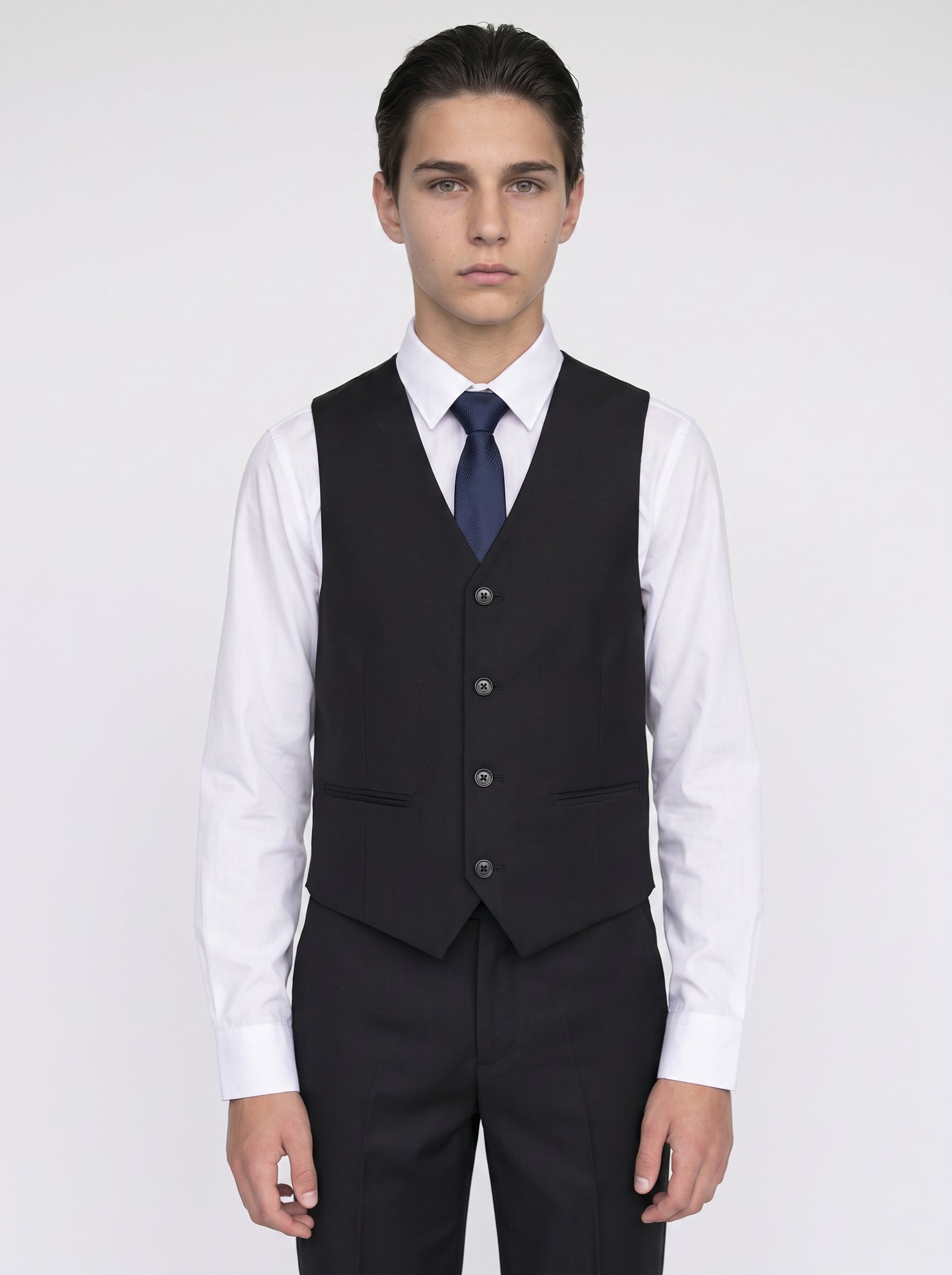 Device - Boy's Parker Black Three piece Suit