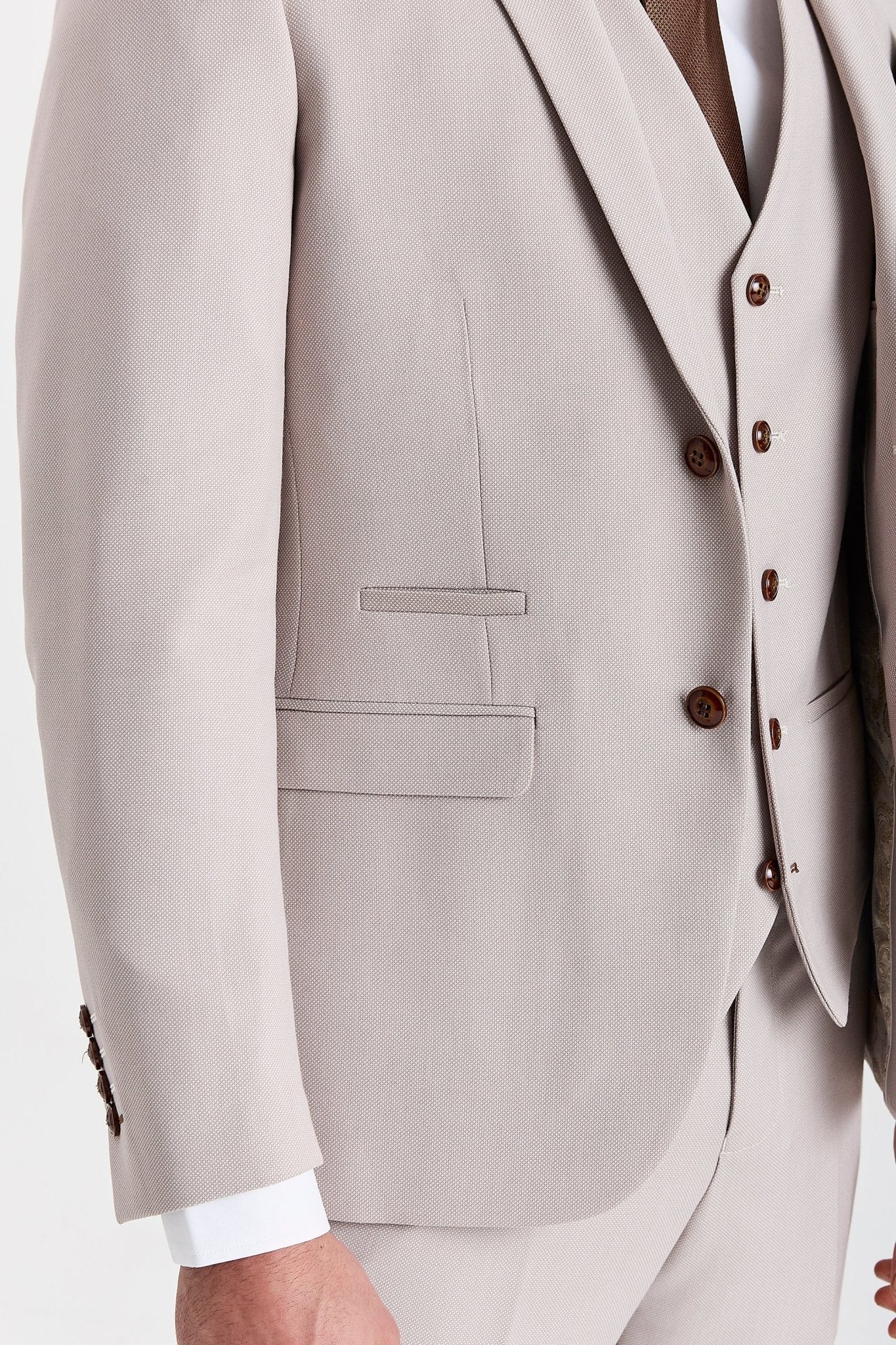 Mayfair Stone Textured Three Piece Suit