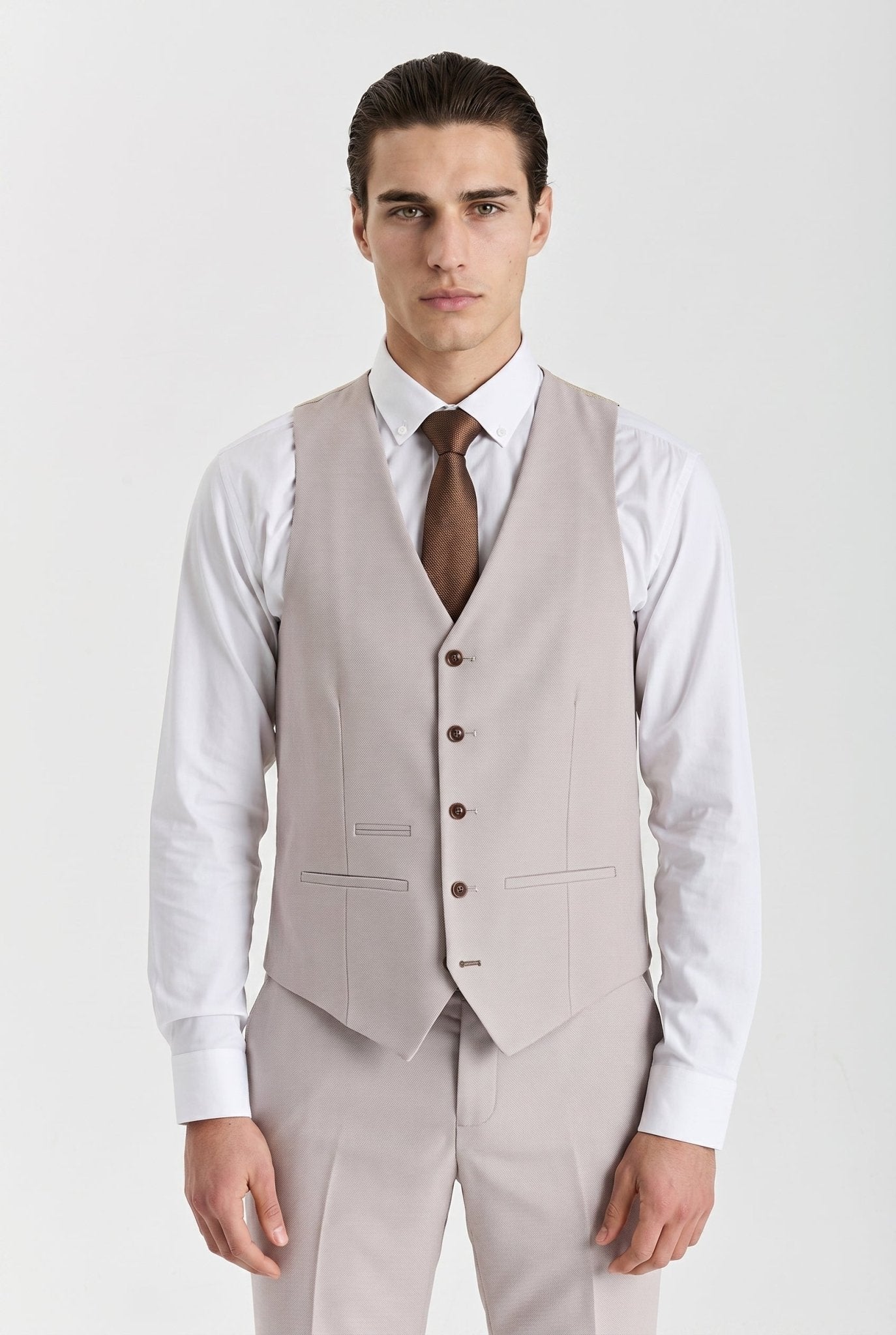 Mayfair Stone Textured Three Piece Suit