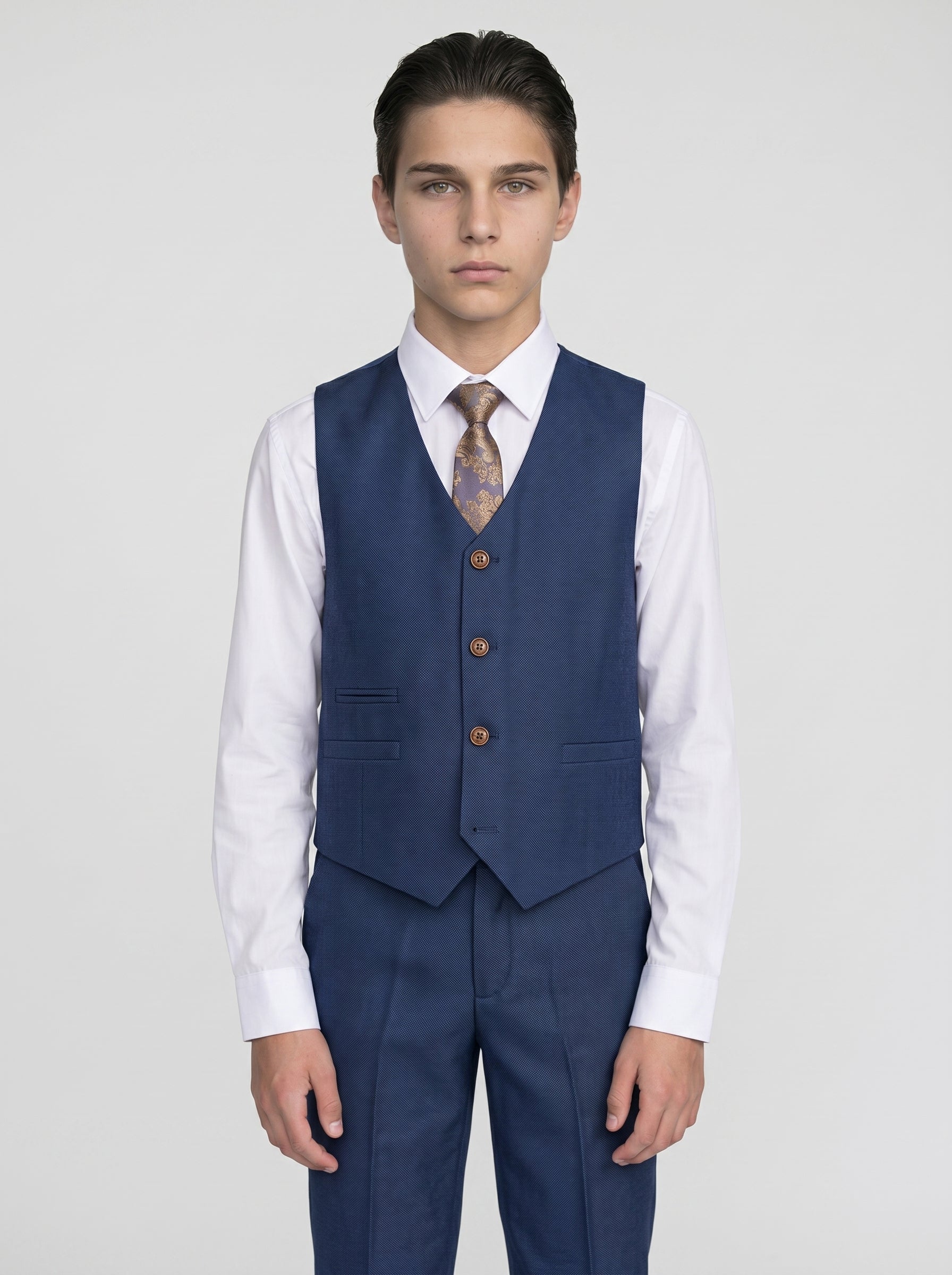 Device - Boy's Mayfair Blue Three Piece Suit