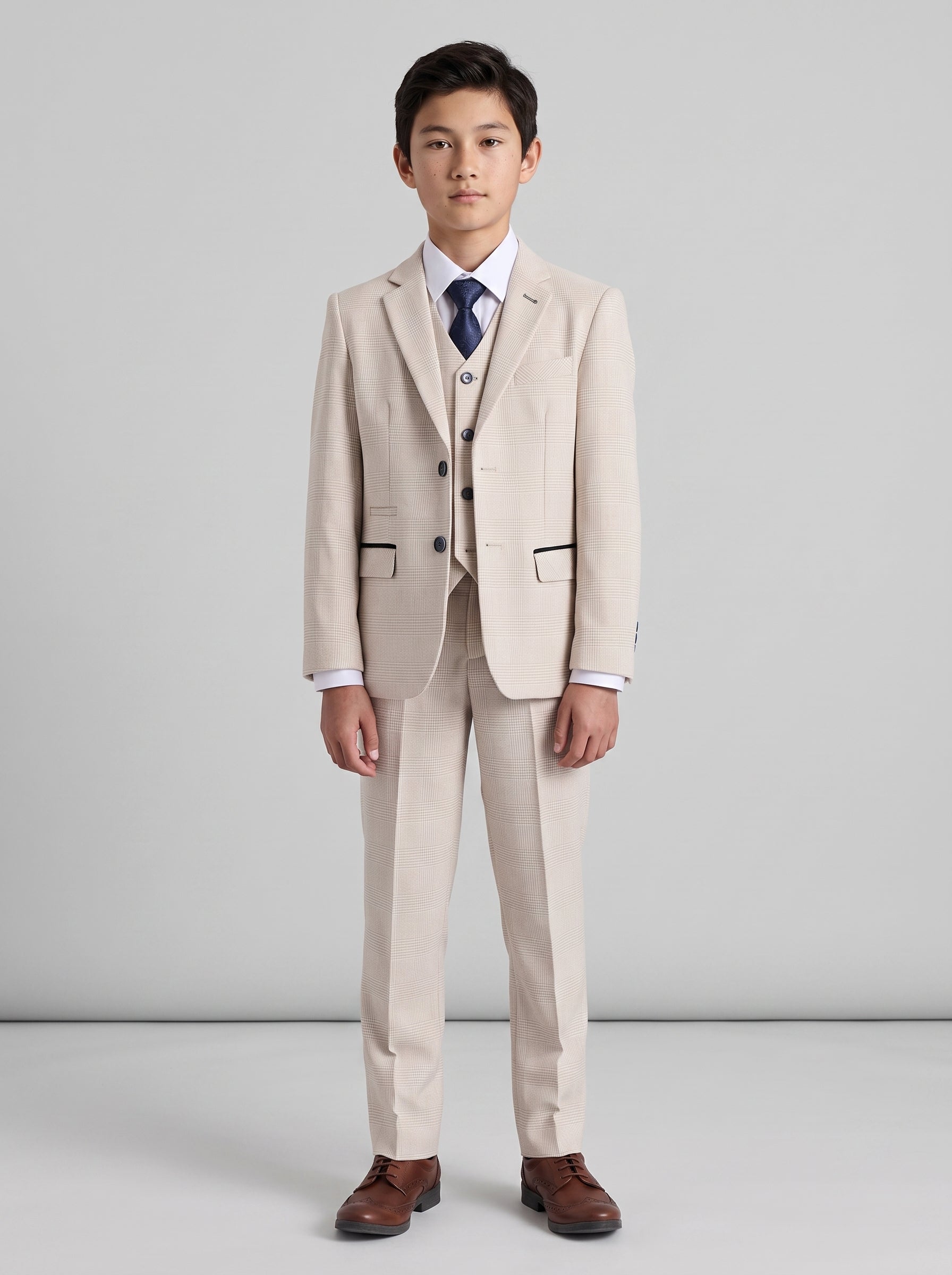 Device - Boy's Regent Cream Three Piece Suit