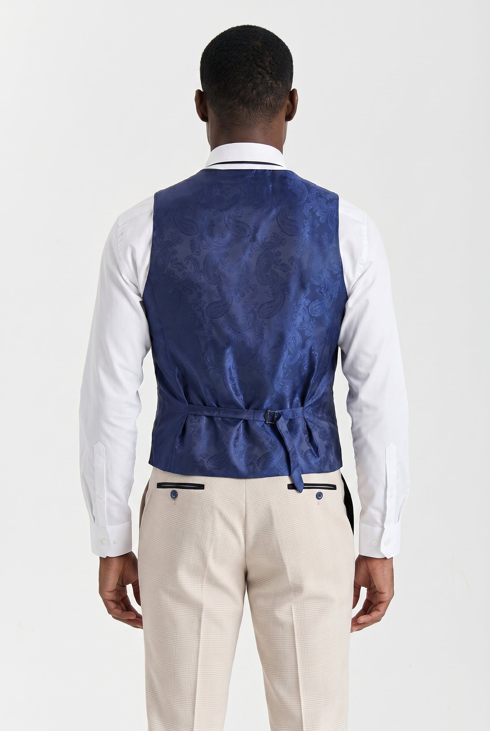 Regent Cream Check Three Piece Suit