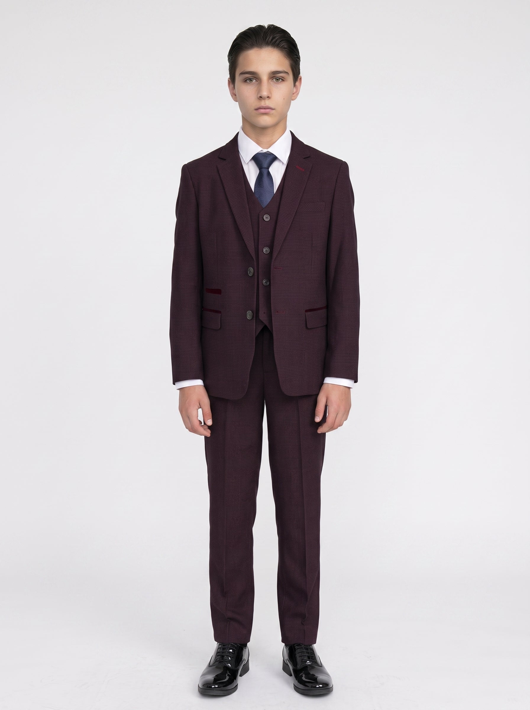 Device - Boy's Regent Wine Three Piece Suit
