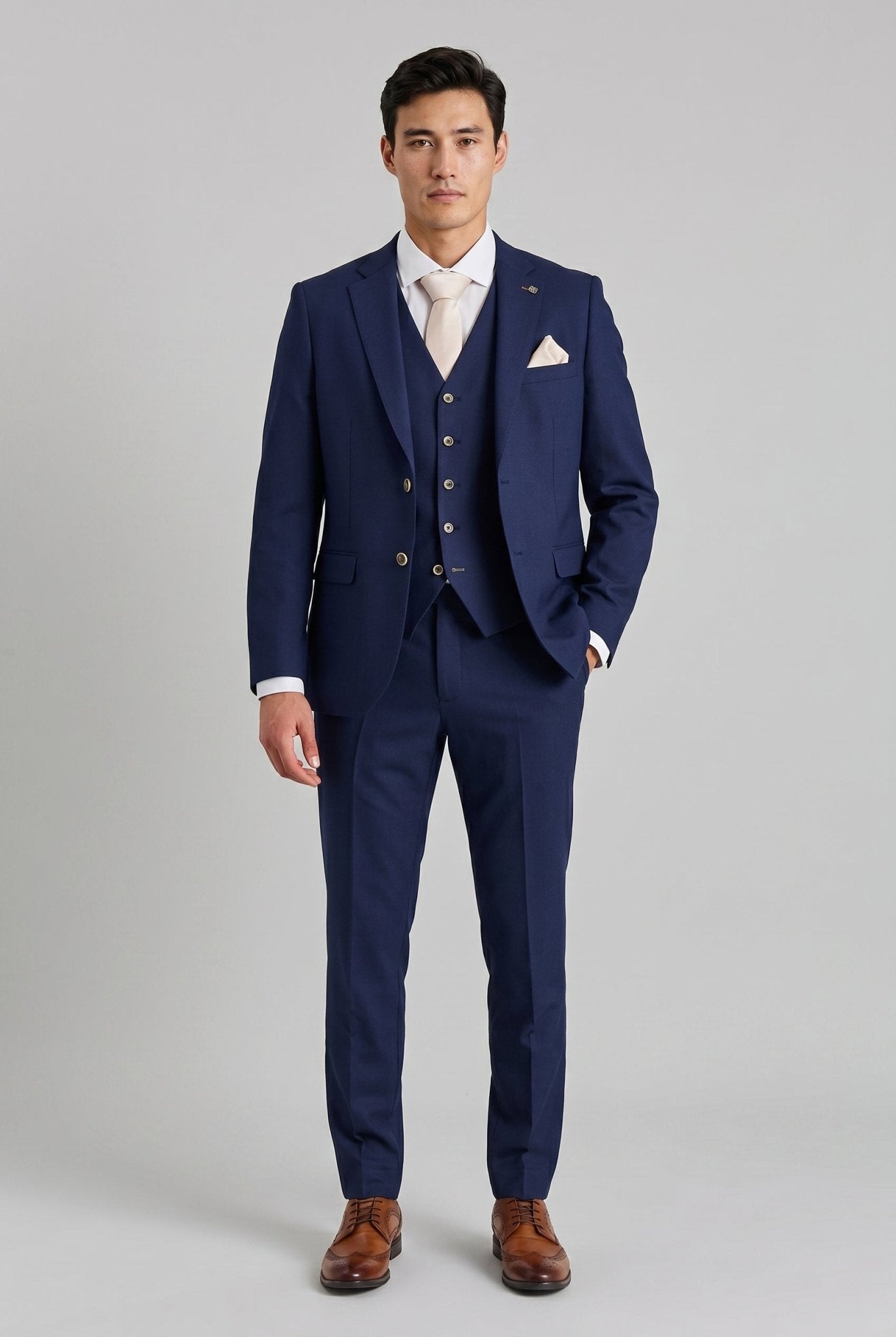 Belmont Navy Men's Three Piece Suit