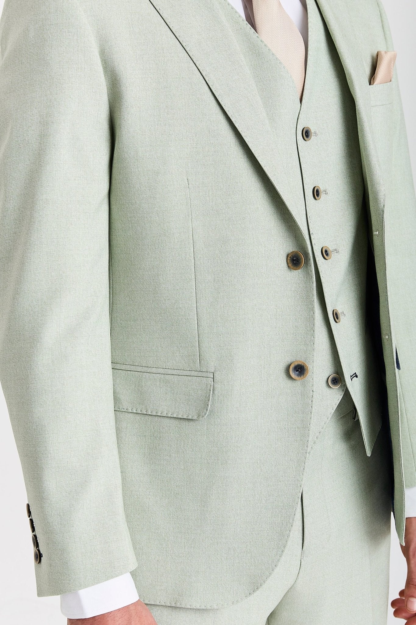 Belmont Sage Men's Three Piece Suit