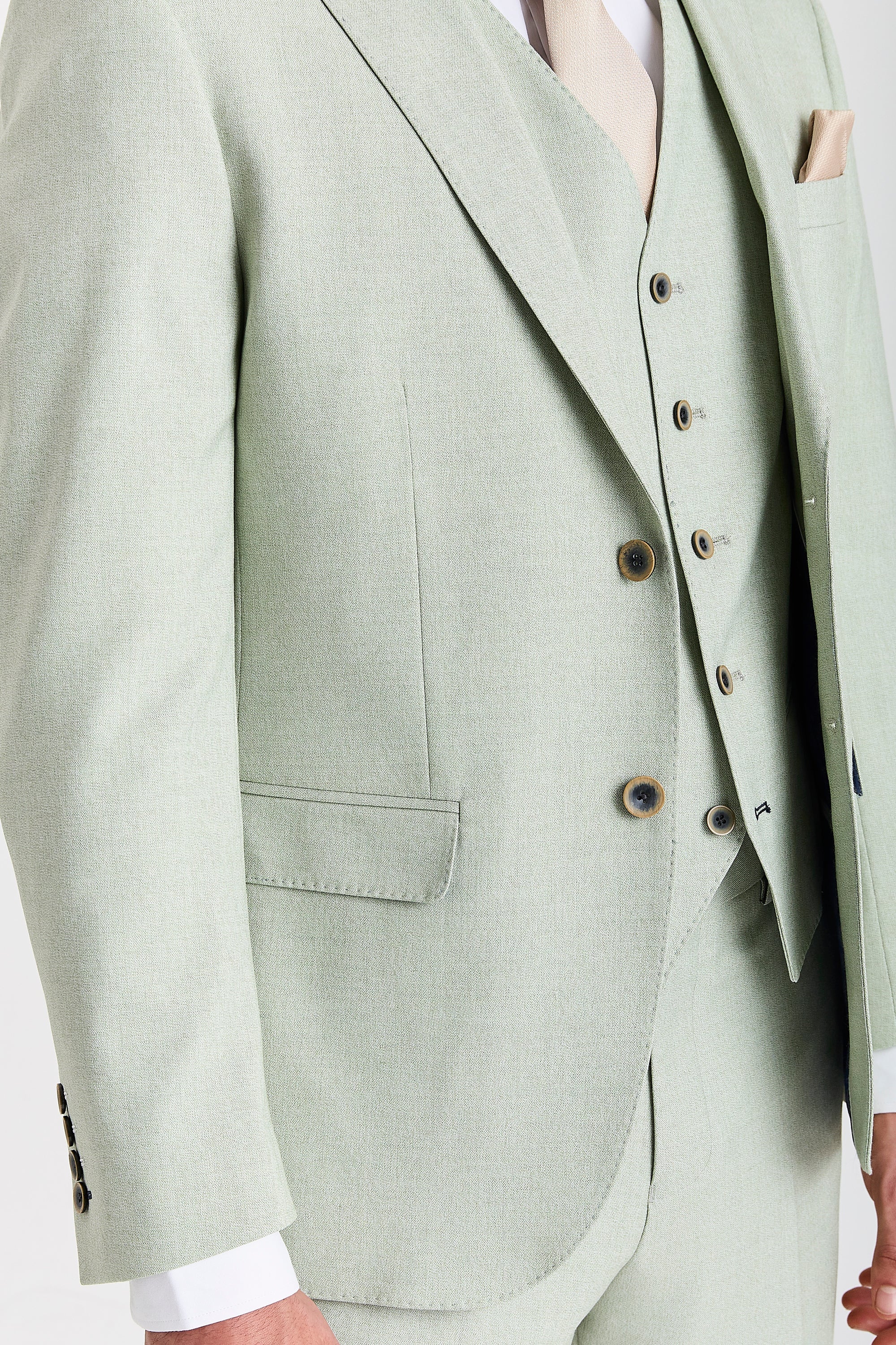 Belmont Sage Men's Three Piece Suit