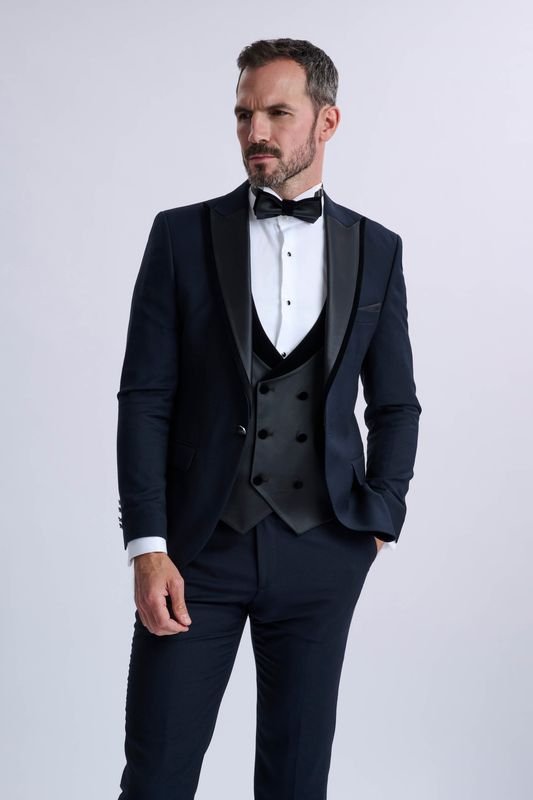 Poletto 3 Piece Navy Tuxedo