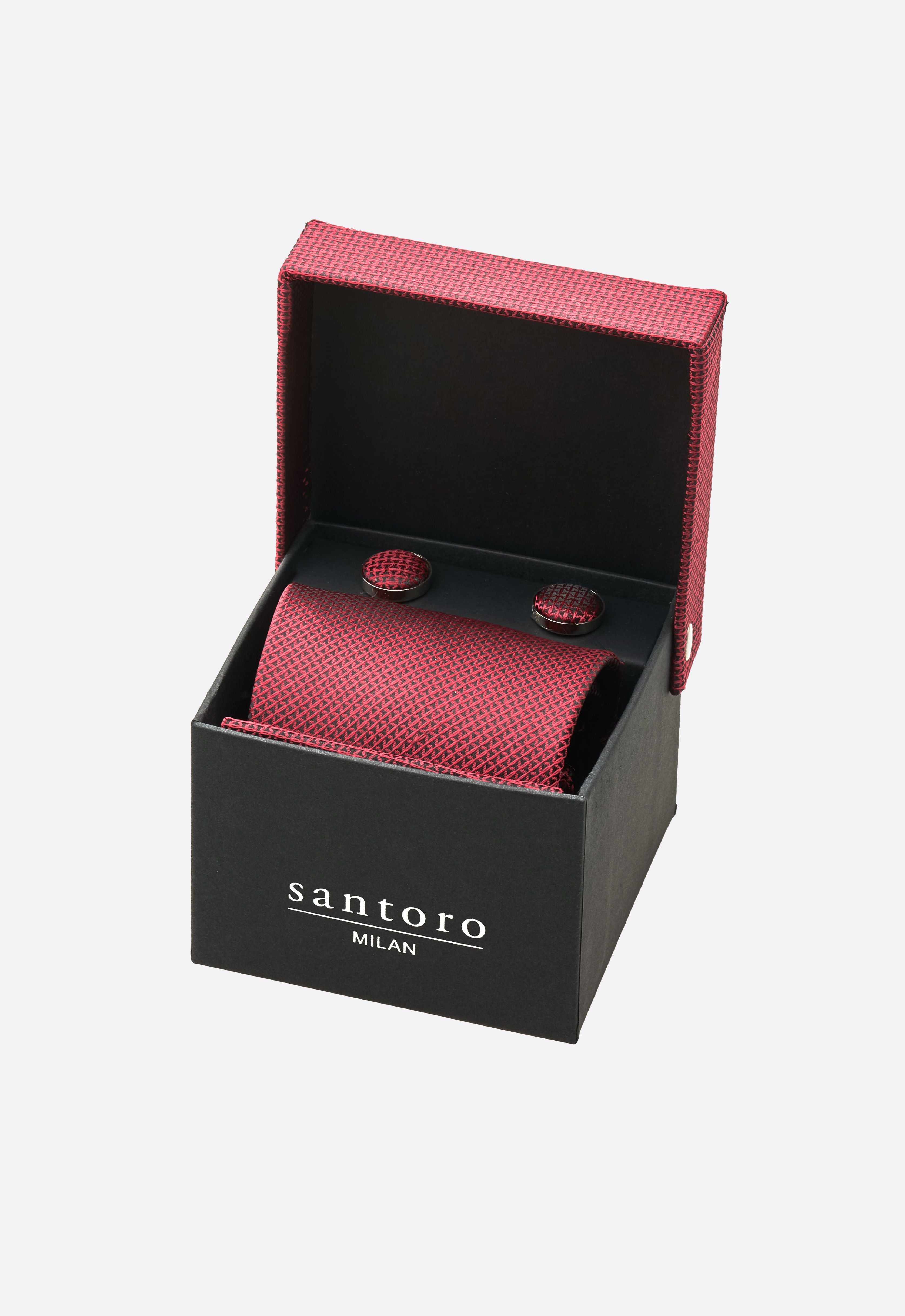 Santoro Milan Scarlet Tie