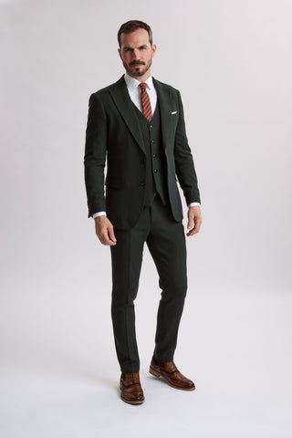 Rico Olive Three Piece Suit