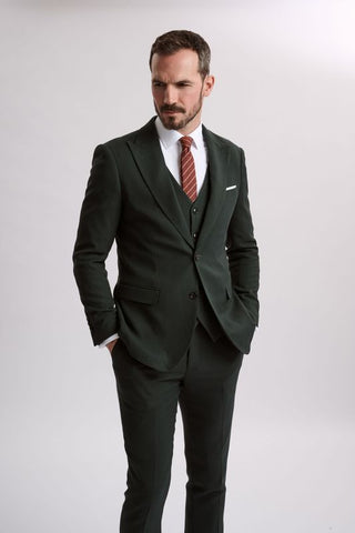 Rico Olive Three Piece Suit