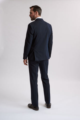 Rocco Navy Pinstripe Double Breasted Two Piece Suit