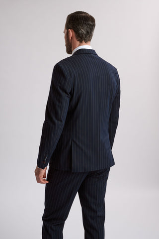 Rocco Navy Pinstripe Double Breasted Two Piece Suit