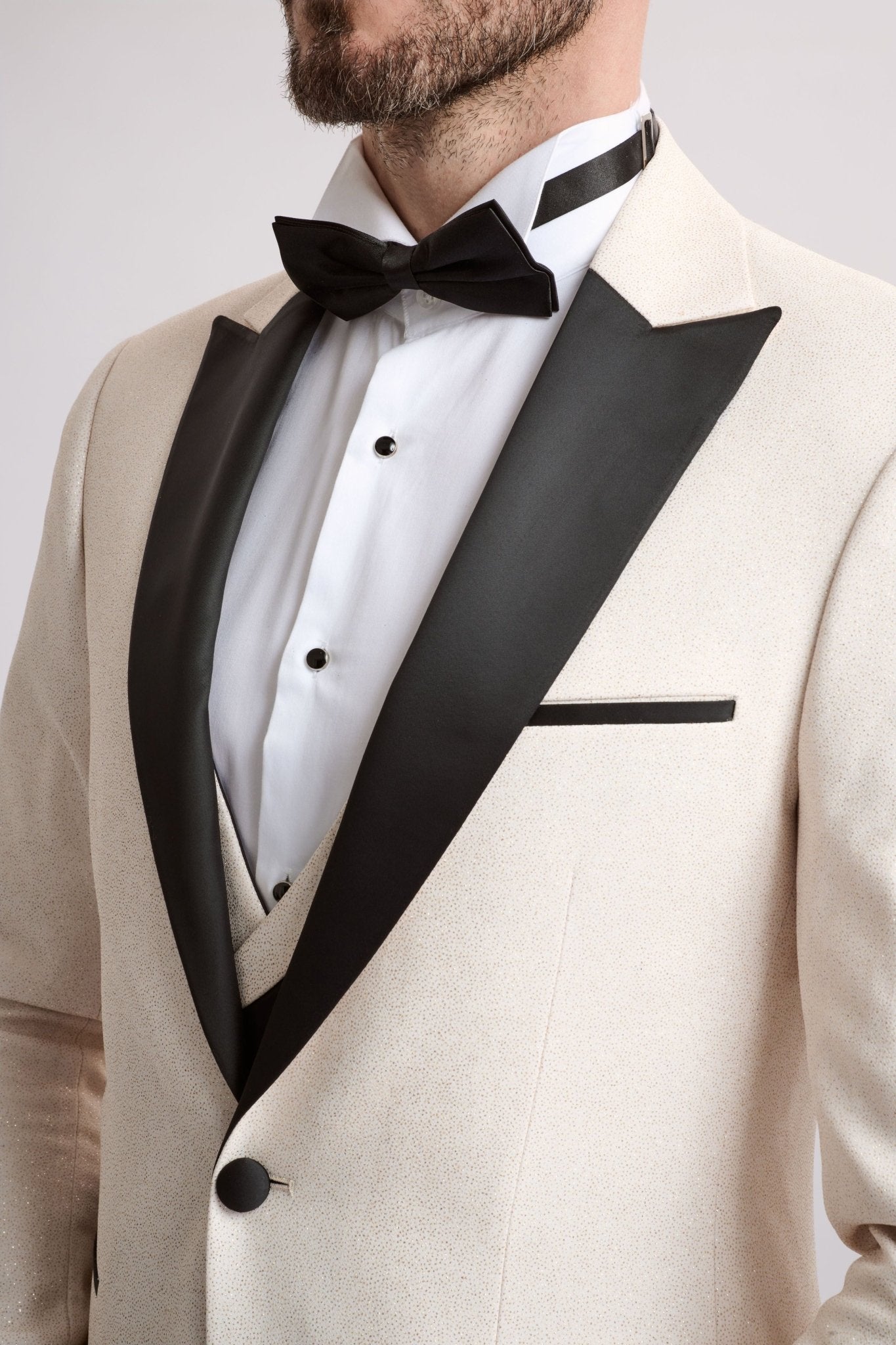 Santoro Milan's Sparkle Three Piece Cream Tux