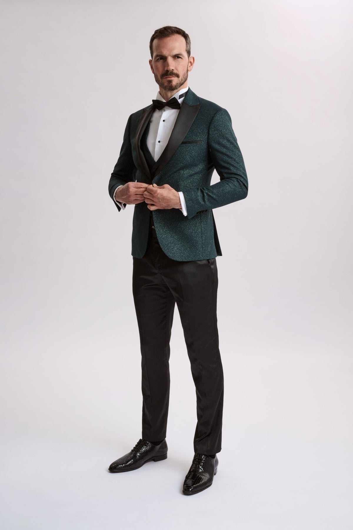 s Sparkle Three Piece Emerald Tux