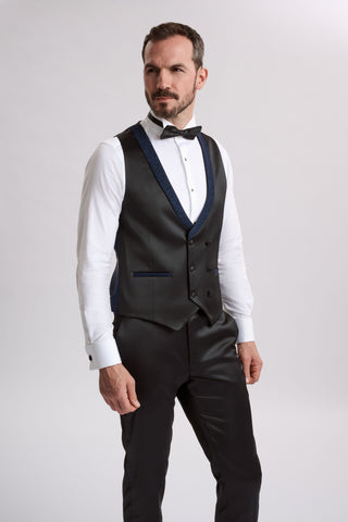 Santoro Milan's Sparkle Three Piece Navy Tux