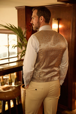 Diaz Beige Three Piece Suit