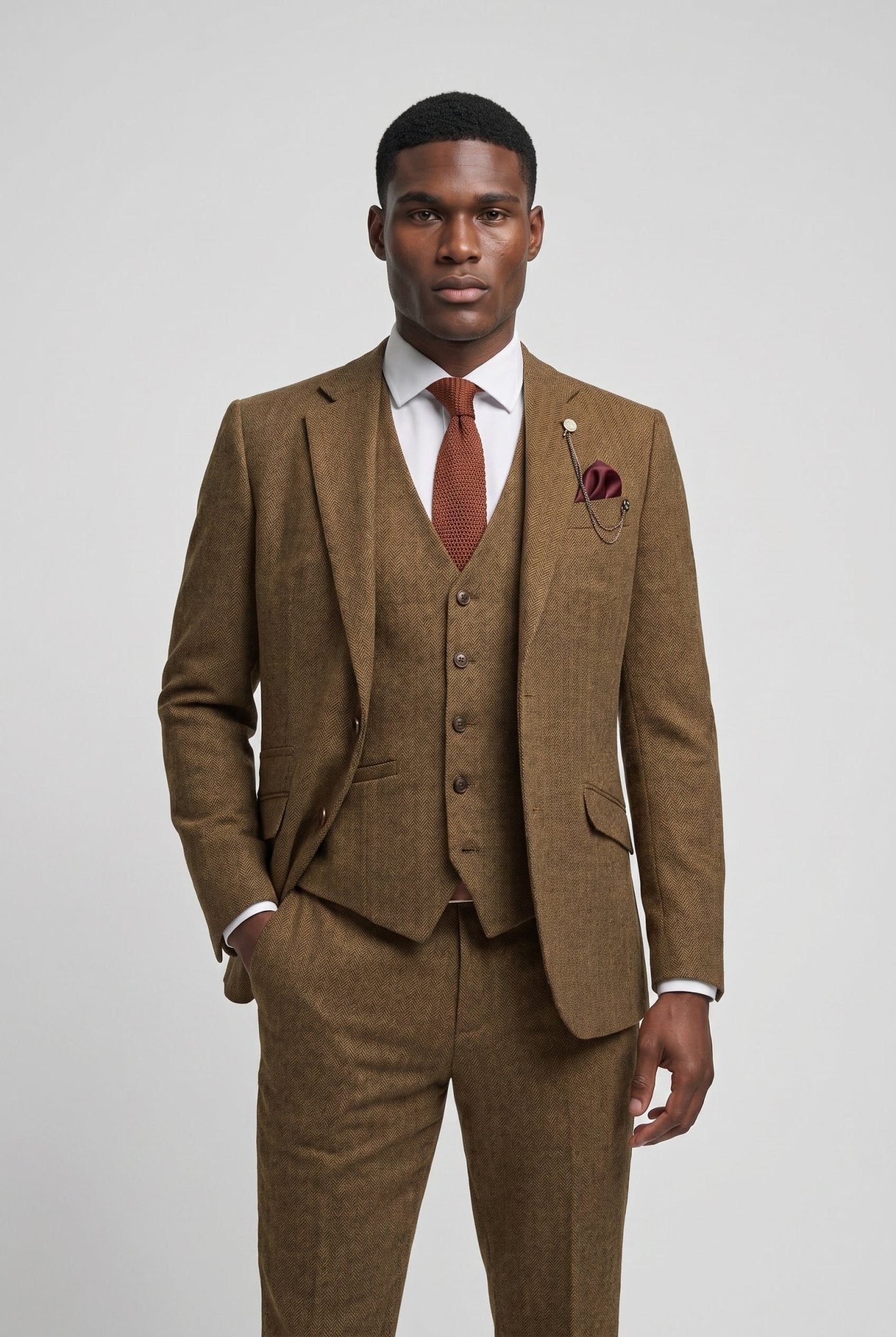 Thomas Brown Tweed Three Piece Suit