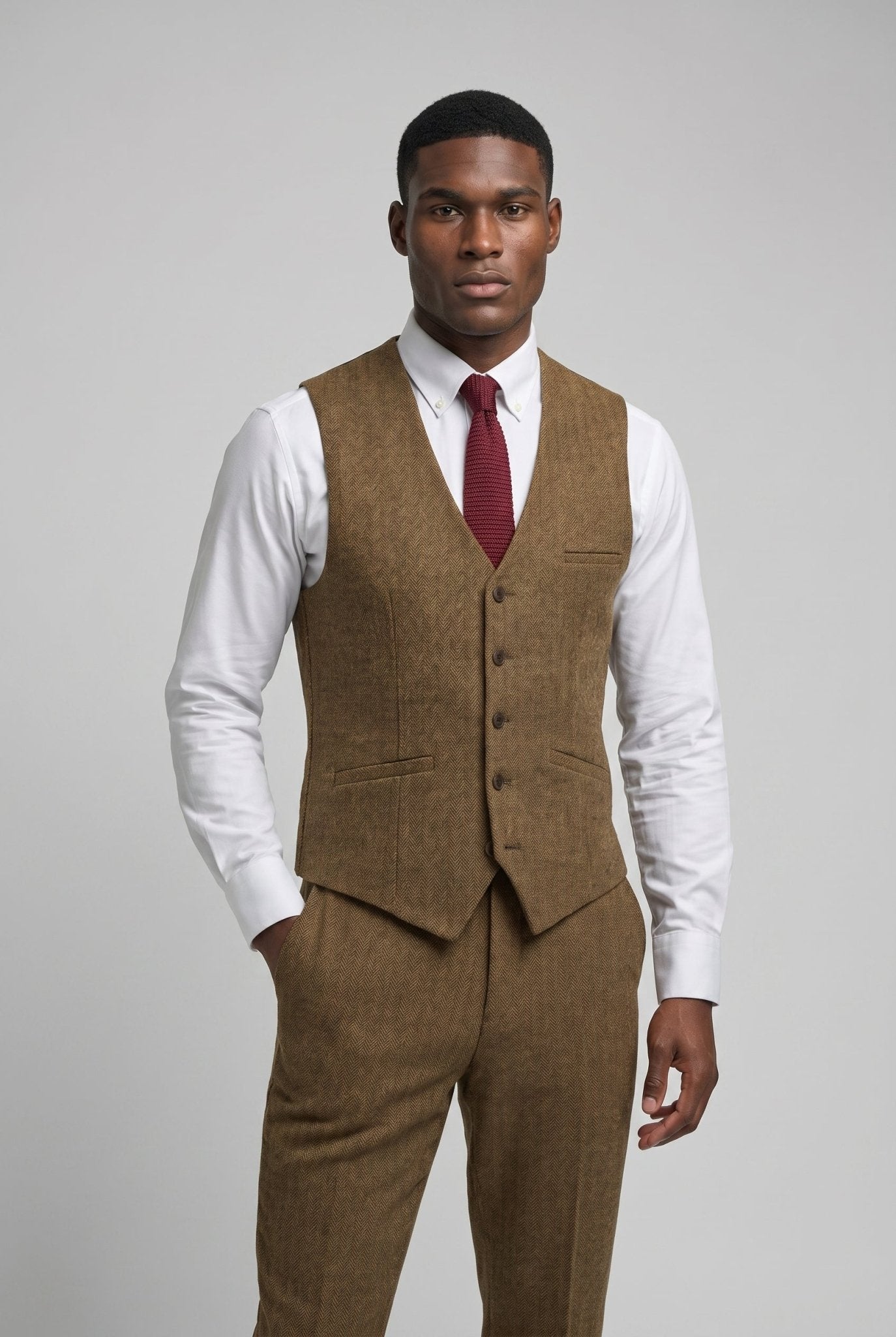 Thomas Brown Tweed Three Piece Suit