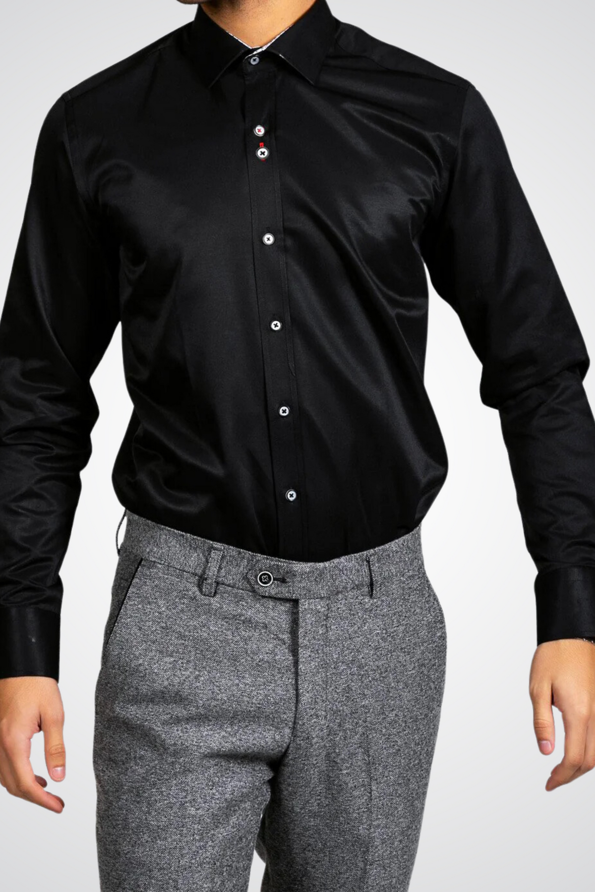 Marc Darcy Alfie Black Long Sleeve Shirt