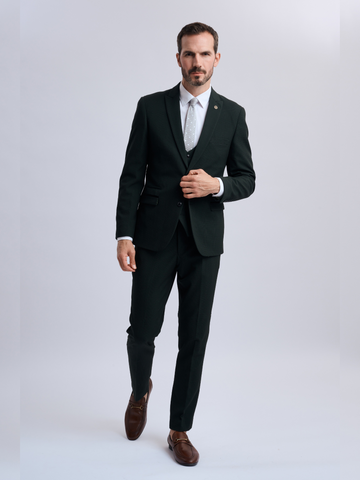Bromley Olive Three Piece Suit