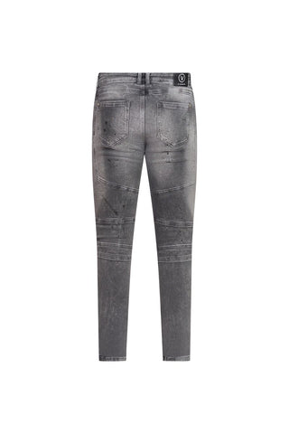 Ovy Graphite Moto Stretch Denim