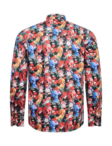 Skull & Roses Print Shirt